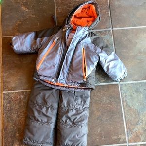 Little boy snow pants and coat